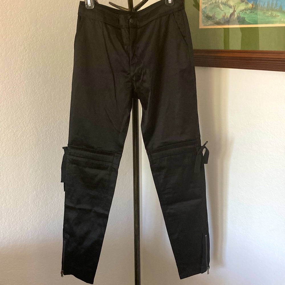 Red Valentino Cotton Straight Black Pants Size 4